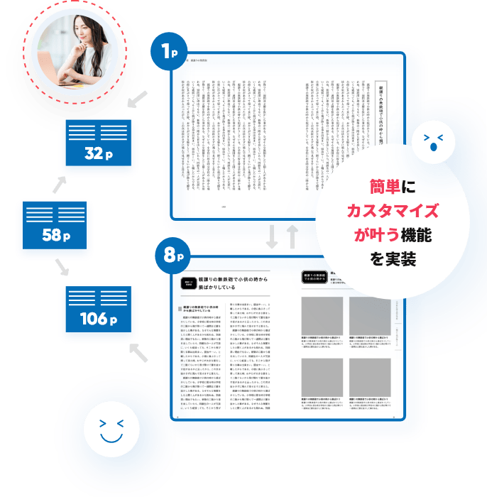 簡単にカスタマイズが叶う機能を実装